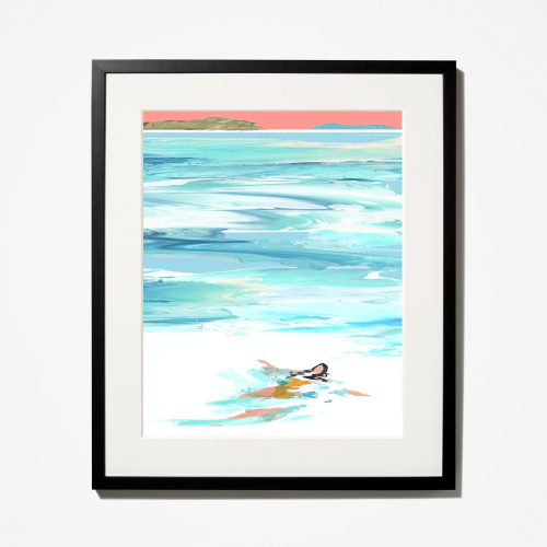 ART0005 Ocean BlackFrame