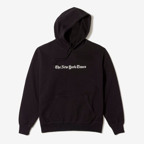 black logo hoodie