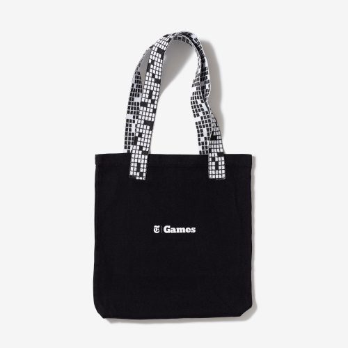 crossword handle tote bag 2