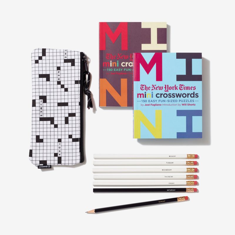 crossword pencil book set