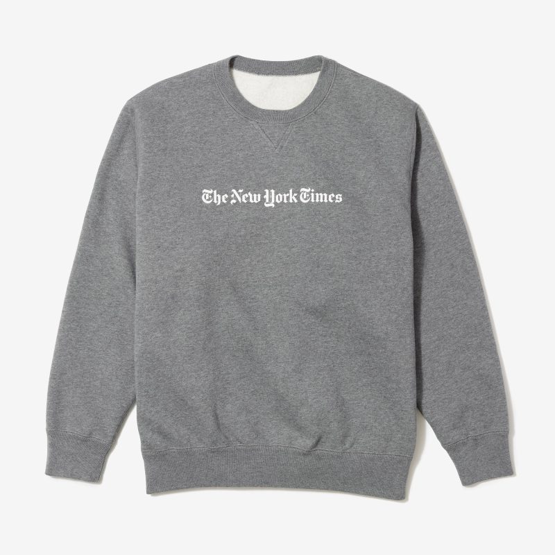 logo sweatshirt gray