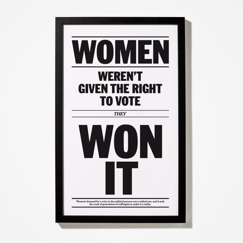 suffrage poster unframed